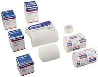 Sammons Preston Full Arm Lymphedema Bandaging Kit, 1 Roll Tricofix, 2 Rolls Artiflex, 1 Bag Elastomull, 5 Rolls Comprilan & Paper Tape, Compression Wraps Reduce Edema & Pain from Swelling