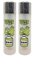 Leaf Lock Gear Clipper Lighter"Drink Me" Design (2 lighters)