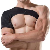 HELIALTH Shoulder Brace, Adjustable, with Enhanced Support, for Rotator Cuff Pain Relief, Torn Rotator Cuff, Dislocated AC Joint, Men, Women, Left, Right Arm Injury Prevention Stabilizer,Right,M