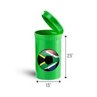 South Africa Flag Soccer Ball First Aid Case Pill Container ID 7107G