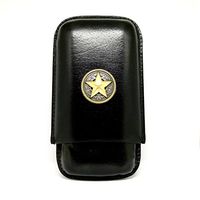Texas Star 3-Finger Cigar Case – Leather Cigar Case – Cigar Cutters by Jim