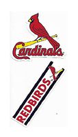 Rico Industries Cardinals - Sl Double Up Die Cut Sticker