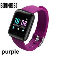 BIBINBIBI 2019 Man Women Smart Watches Waterproof Smart Watch Heart Rate Monitor Blood Pressure Functions Sport Watch for iOS Android +Box (Purple)