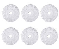 Tsmine Spin Mop Replacement Head - Microfiber Mop Heads Refills for Universal Spin Mop Floor Cleaning, Standard Replacement, for Hurricane, for Mopnado Round Shape Spin Mop Handle