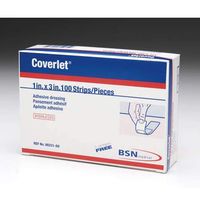 Coverlet? Fabric Adhesive Bandages-Style: Strips: Size: 1' x 3' - UOM = Box of 100