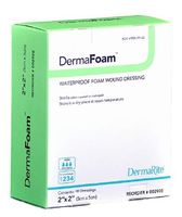 DermaRite DermaFoam Foam Wound Dressing - 2 x 2 Inch