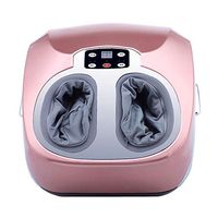 HIXGB Electric Foot Massager - Foot Massager Machine with Air Compression, 360° Deep-Kneading and Rolling, Built-in Heating Function - Suitable for Home Office,Rosegold