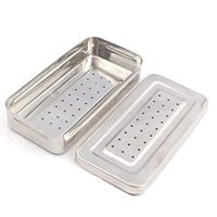 PRECISE CANADA: Instruments Box Perforated Stainless Steel 25x12x5 cm Surgi Instruments