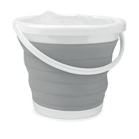 Beldray LA028495GRY Collapsible Bucket, 10 Litre, Grey