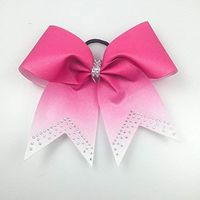Cheer Bows Pink - Pink Bows - Ombre Cheer Bows - Cheer Bows Cheap - Rhinestone Bows - Volleyball Bows - Softball Bows - Breast Cancer Bows