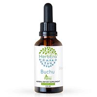 Buchu B60 Alcohol-Free Herbal Extract Tincture, Super-Concentrated Organic Buchu (Agathosma Betulina) Dried Leaf (2 fl oz)