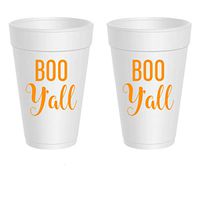 Halloween Styrofoam Cups - Boo Y'all (10 cups)