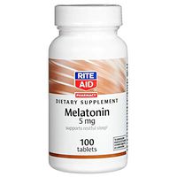 Rite Aid Pharmacy Melatonin Tablets, 5mg - 100 Count