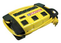 Duratool CL-127 Eight Outlet Power Strip w/Cord Management