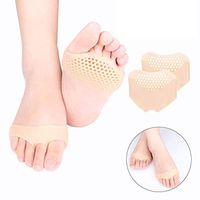 Metatarsal Pads Ball of Foot Cushions for Women or Men 1PAIR Soft Gel Ball of Foot Pads ortons Neuroma Callus Metatarsal Foot Pain Relief Bunion Forefoot Cushioning Relief - White