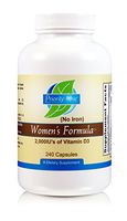 Priority One Vitamins Women's Formula no Iron 240 Capsules - Broad-Spectrum Multi-Vitamin and Mineral Supplement for Women for a Healthy reproductive System.*