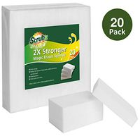 (20 Pack) Extra Strong Magic Eraser Sponge by SCRUBIT- Kitchen, Bathroom, Floor and Wall Cleaner - Miracle Melamine Cleaning Sponges- Durable Long Lasting Power Scrubber Pads for Tough Stains and Dirt