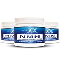 Genex NMN Nicotinamide Mononucleotide (45 Gram Serving 3x15g Jars) - Certified 99.8% Pure Powder Works Best When Paired with Resveratrol | Direct NAD+ Supplement More Stable Than Riboside