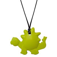 Munchables Dinosaur Chewable Necklace - Sensory Chew Jewelry for Kids (Green)