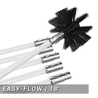 Dryer Vent Cleaner Kit: 18 Foot Drill-Powered Rotating Lint Remover | Cleans Buildup In Dryer Vents With ease | Quick-Snap Locking Rods Won’t Unscrew In Ducts Like Others | Includes Bonus Lint Brush