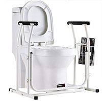 PASLWSSY Toilet Stand Armrest Plastic Handrail Bathroom Shower Booster Disabled Pregnant Women with Non-Slip Handles