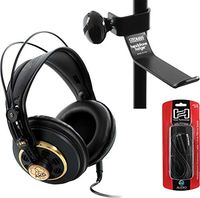 AKG K240S Studio Headphone Bundle Headphones with Hanger Cable