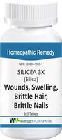 Silicea - Relief from Wound, Swelling, Brittle Hair, Brittle Nails. Tissue Salts - All Natural (3X)