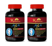 Joint Vitamins Adults - MSM (Methylsulfonylmethane) - Msm Pills for Hair Growth - 2 Bottles 120 Tablets