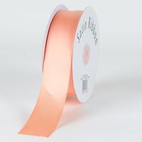 Peach Satin Ribbon Single Face 1-1/2 inch 50 Yards