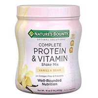 Nature's Bounty Optimal Solutions Complete Protein & Vitamin Shake Mix, Vanilla 16 oz (Pack of 3)