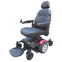 Merits Vision Sport P326A Mid-Wheel Drive Electric Powerchair 19"W x 18"D 300lbs Red