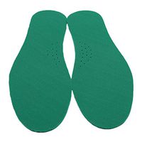 TraveT Ultra Thin Breathable Leather Insole Absorb Sweat Deodorize Replacement Sole Insoles,Green Bottom Apricot Noodles 45-46,Size 6