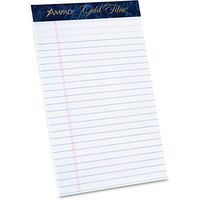 TOPS Gold Fibre Med. Ruled Prem. Jr. Legal Pads - 50 Sheet - 16 lb - 5quot; x 8quot; - 12 / Dozen - White Paper