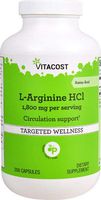 Vitacost L-Arginine HCl -- 1,800 mg per serving - 300 Capsules