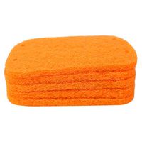 Guoshang 5Pcs Scouring Cloth Dish Washing Cloths Cleaning Scouring Pad Replacement Kitchen Accessory,Yellow