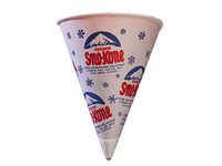 Dot Red Gold Medal - 50 Retro 6oz Snow Cone Cups - Wax Coated {Genuine "Sno-Kone"} (50 Pack)