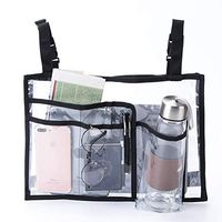 HNYG Wheelchair Bag for Loose Itmes Provides Hands Free, Durable Walker Pouch, Frame Walker Bag, Mobility Scooter Storage Tote Bag HYD393 (Clear)