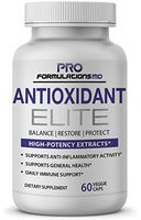 Antioxidant Elite – High Potency Antioxidant Extracts – 60 vcaps – Supports Anti–Inflammatory Activity & Immune System with Curcumin, Astaxanthin, Lutein, NAC & More