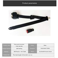 LRWSB 2.8M Adjustable 3-Point Safety Seat Belt Adjustable Lap,Safety Belt with Automatic Coiler