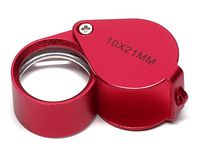 SE Aluminum Red Jeweler's Loupe 10x 21mm MK995-8RR