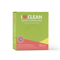 Sirona Sanitary Disposable Bags - Portable Small Trash 75 Bags for Discreet Disposal of Tampons, Condoms, Diaper, Sanitary Pads, Panty Liner and Personal Hygiene Waste