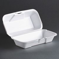 GNP21600 - Foam Container Hinged Hoagie White, 125/pk 4/cs