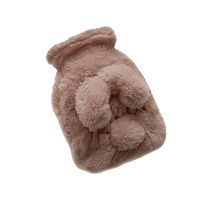 Hot Water Bag Maserfaliw Cute Plush Rabbit Hot Water Bottle Bag Washable Household Winter Hand Warmer - Coffee 350ml, Easter Gifts With Everyday Life And Office.