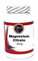 Magnesium Citrate 833mg 100 Capsules # BioPower Nutrition