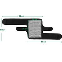 1Pair Tourmaline Self Heating Kneepad Magnetic Therapy Knee Support Brace Heating Belt Massager,S