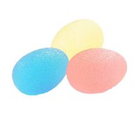 3 Pieces Fitness Massage Fingers Palm Exercise Strength Ball Hand Squeeze Exerciser Egg Set for Injury Stroke Finger - 20LB 40LB 60LB