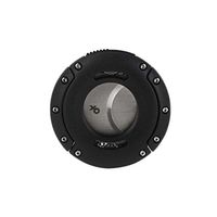 Xikar XO Double Guillotine Cutter, Dual Stainless Steel Blades, 64 Ring Gauge, Black