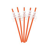 5 Pack Halloween Straws Novelty Halloween Party Supplies Favors Plastic Drinking Straws Party Supplies Scary Fun Trick or Treat For Party Supplies (Style-01)
