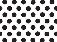 Black Polka DOTS Design Print Gift Grade Tissue Paper Sheets - 15" x 20" Package Amount (48)
