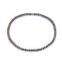 Unisex Magnetic Necklace, Health Energy Healing Hematite Beads for Crystal Quartz Stretch Health Care